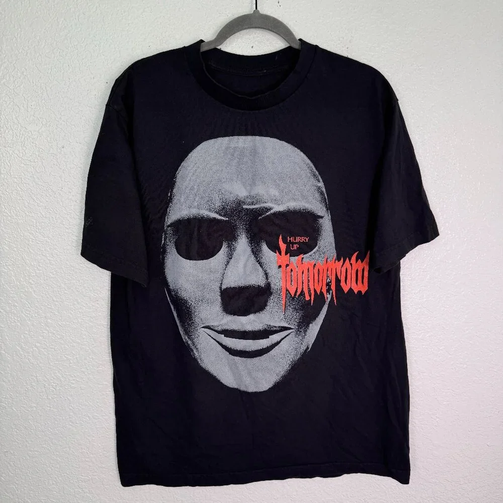 The Weeknd Hurry Up Tomorrow Shirt Mens Medium The Mask Art Graphic T Streetwear - Picture 1 of 11